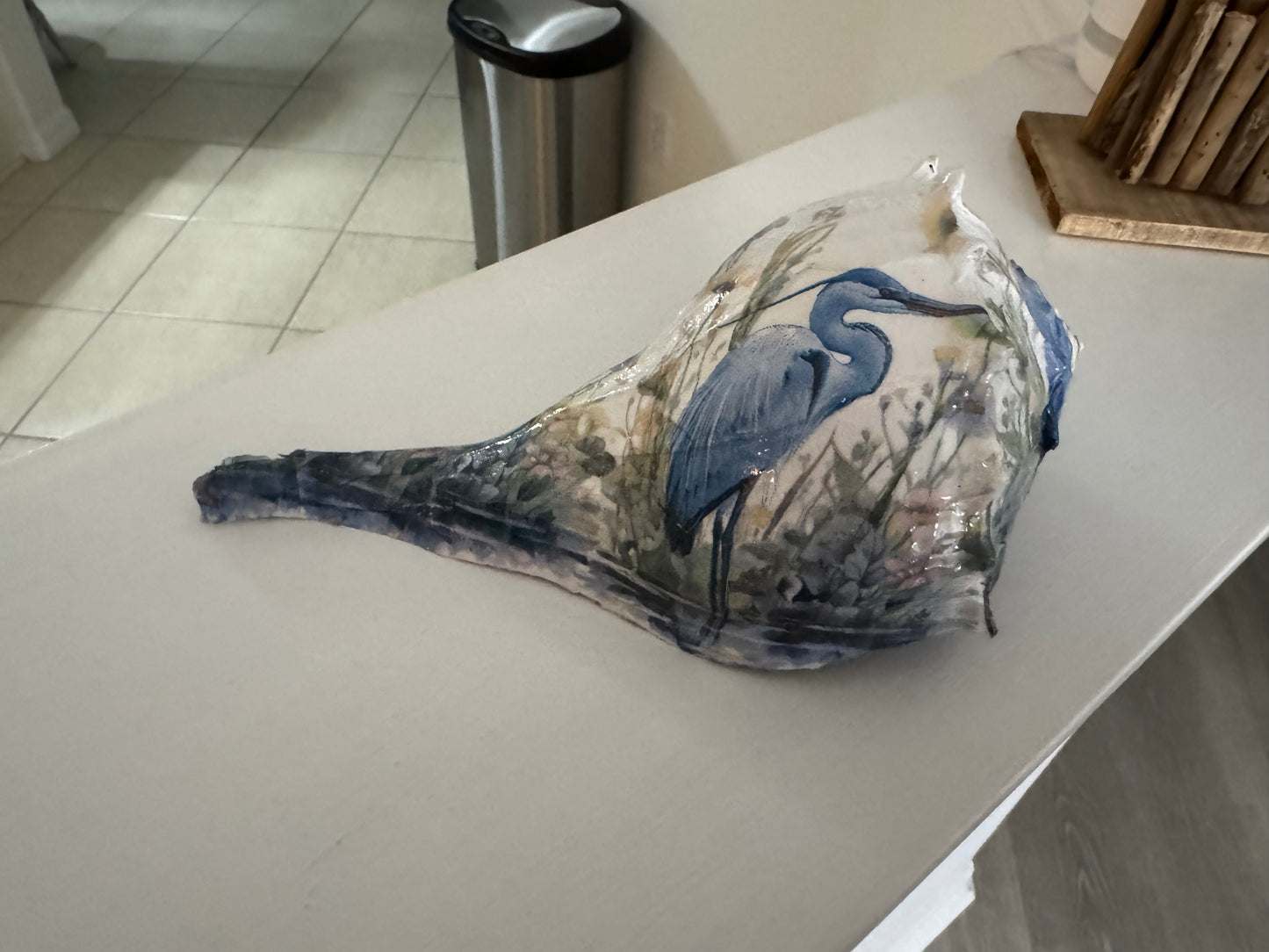 Large blue heron whelk