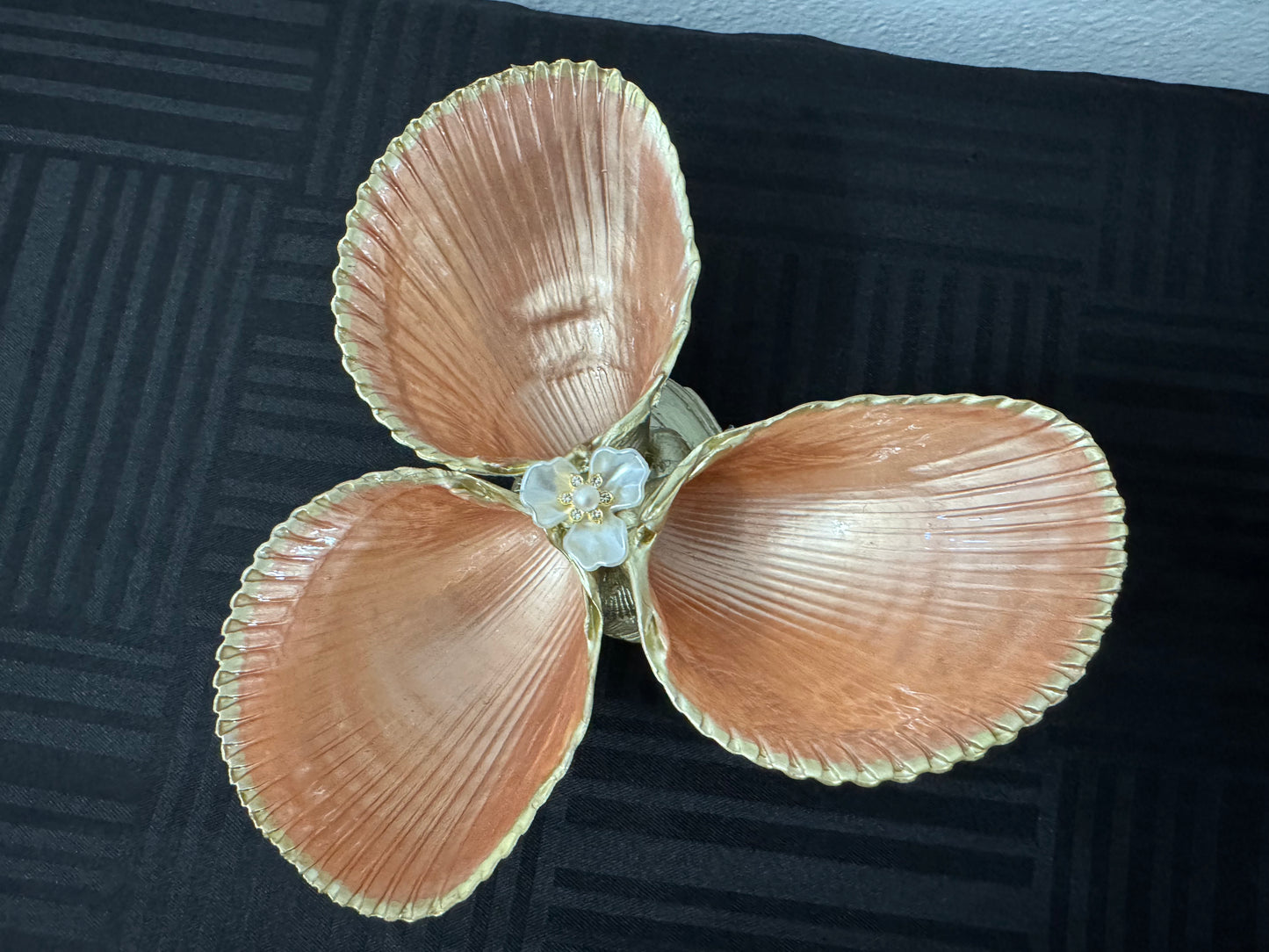 3 Copper Cockle Shell Dish