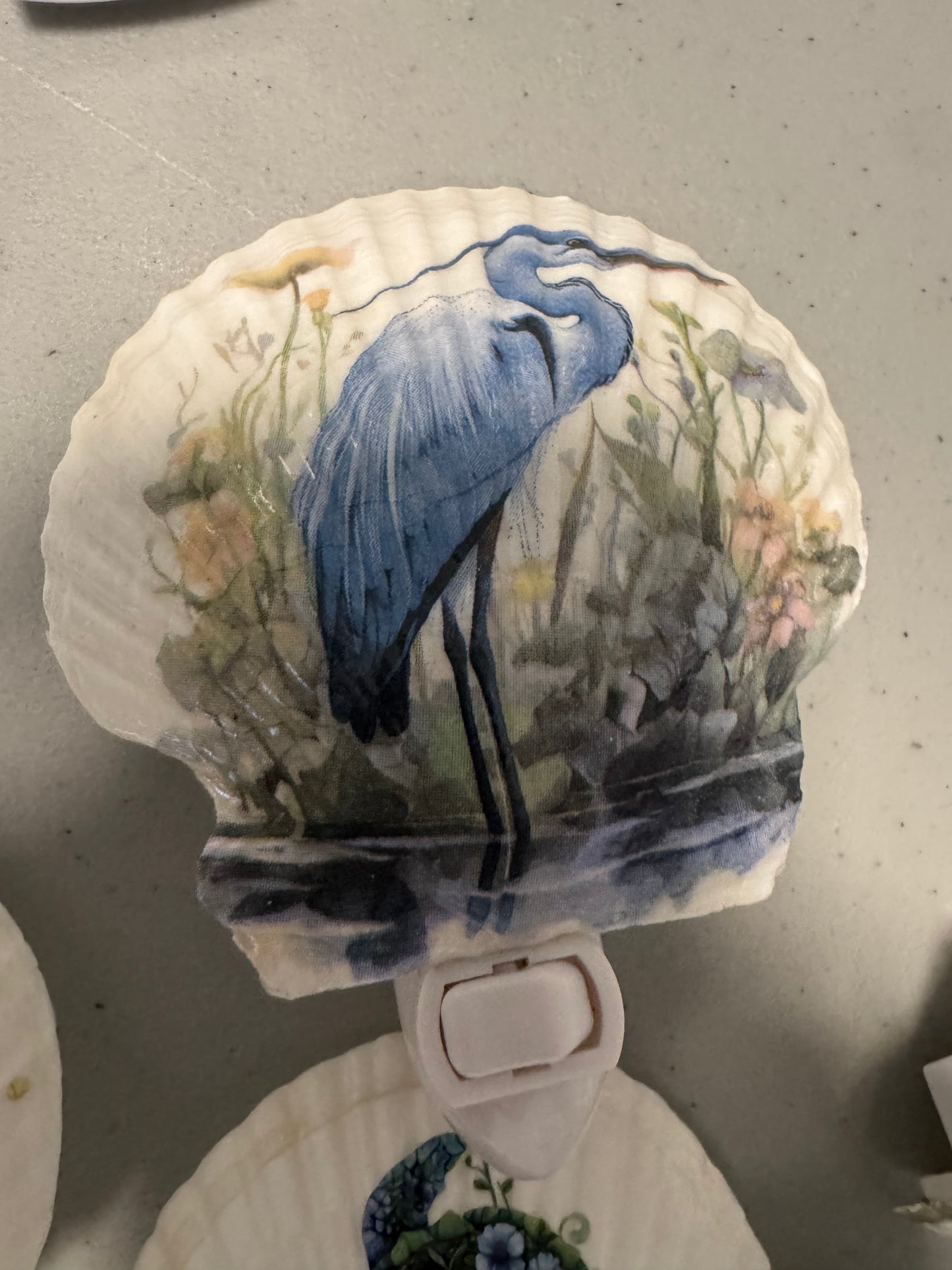 Nightlight - switch blue heron