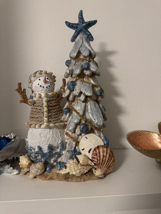 Snowman and Christmas Tree
