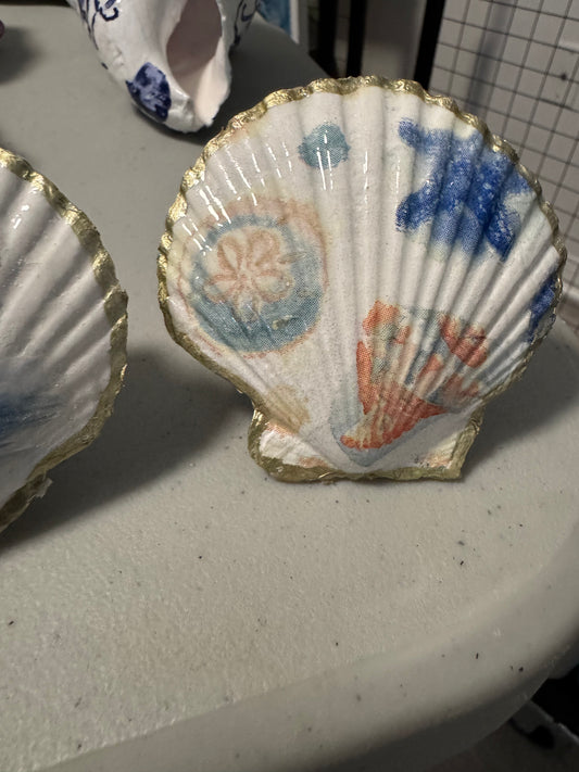 Nightlight - led shell blues and orange