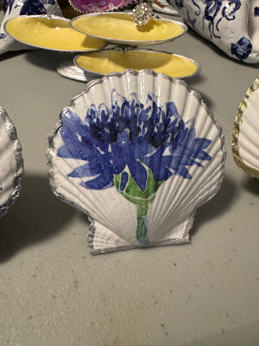 Nightlight - led shell blue flower