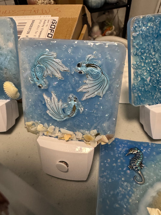 Nightlight - Resin 3 Fish