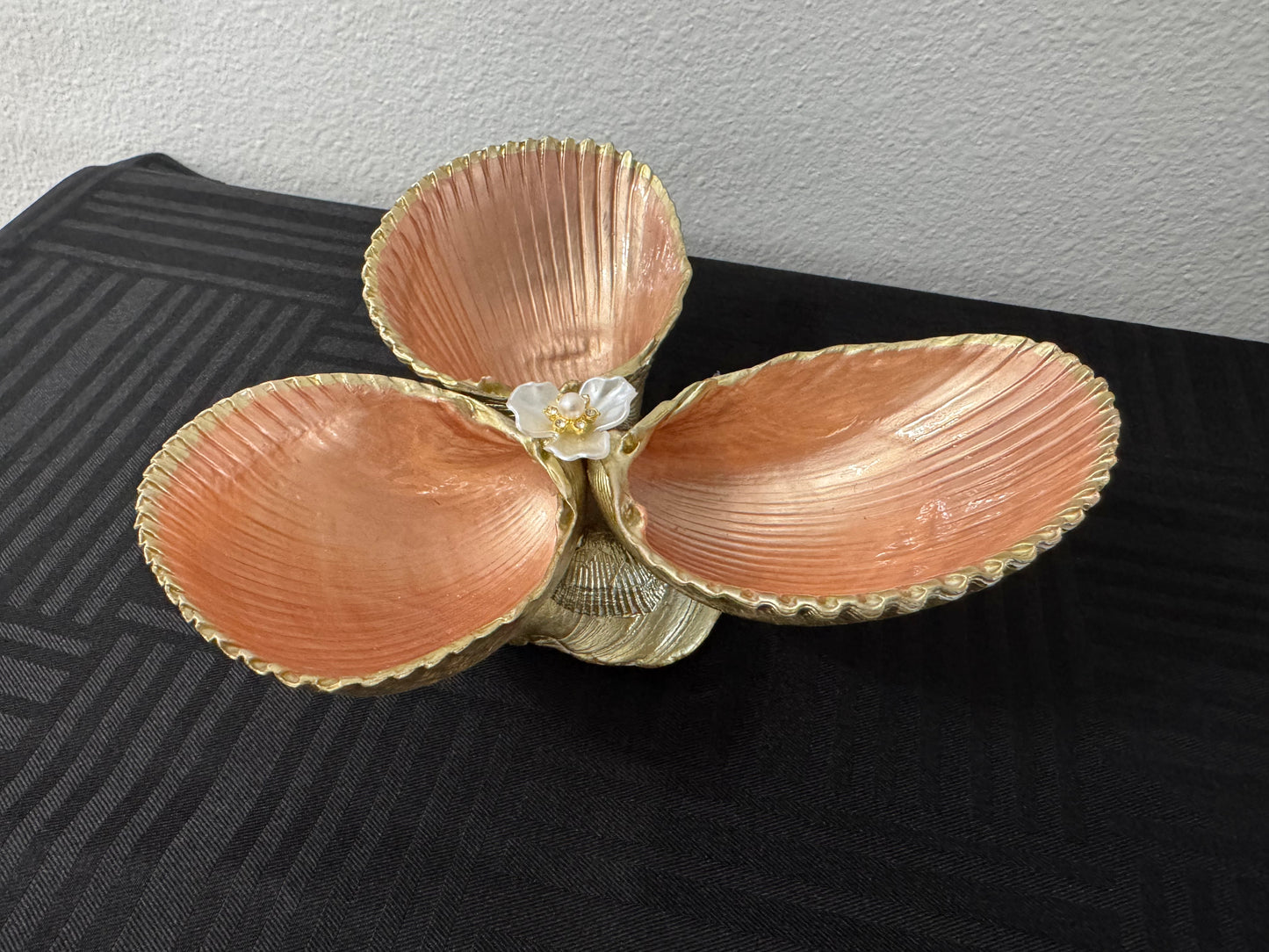 3 Copper Cockle Shell Dish